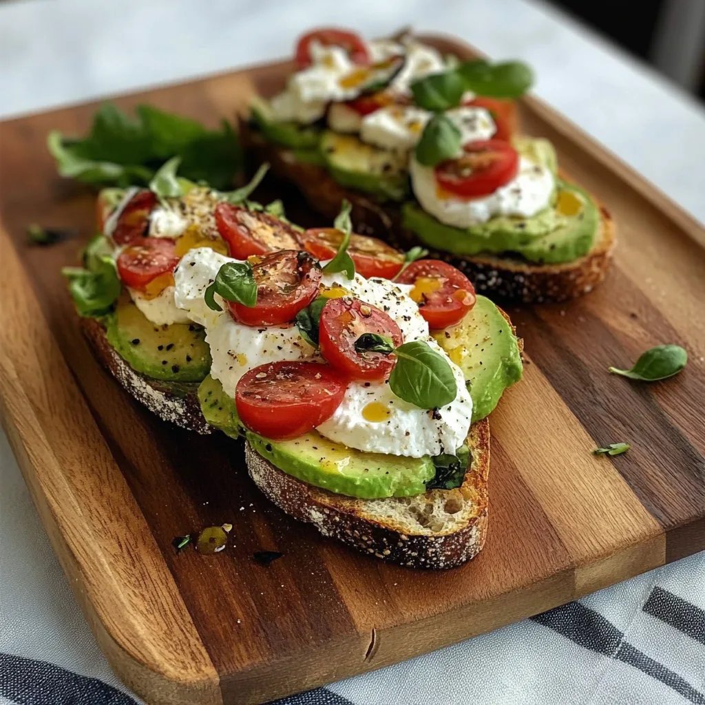 Avocado-Burrata-Bruschetta