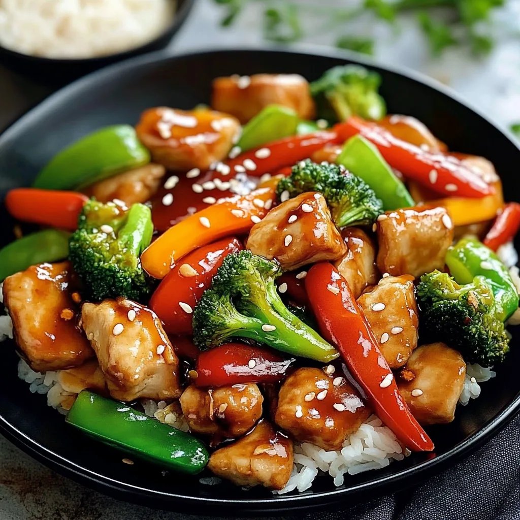 Teriyaki-Hähnchen mit Gemüse