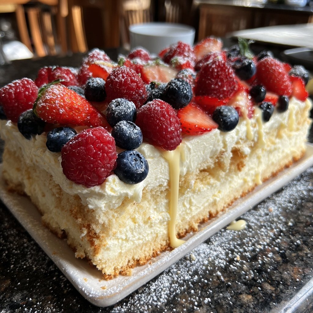 Blechkuchen mit Quarkcreme