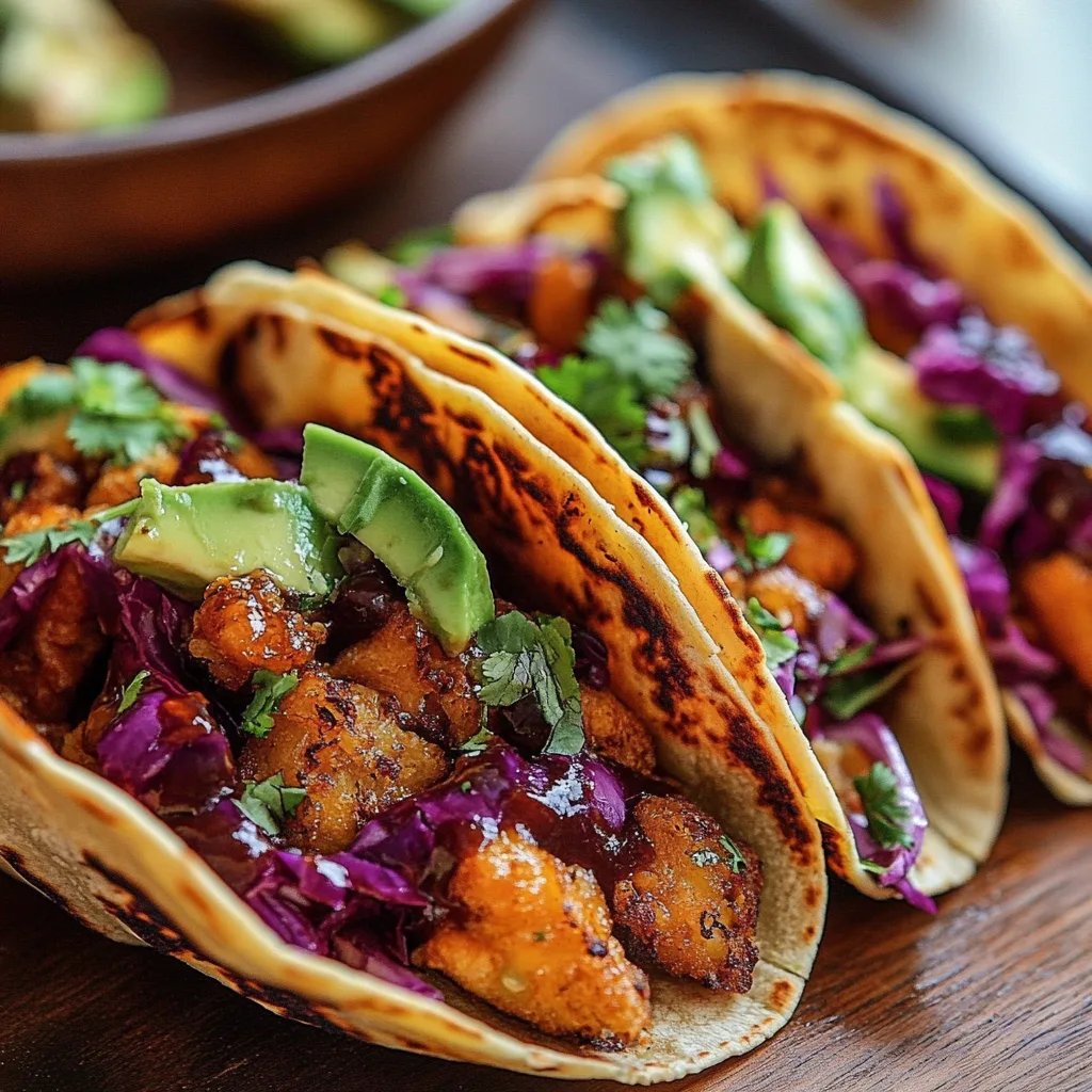 Crispy BBQ Blumenkohl-Tacos