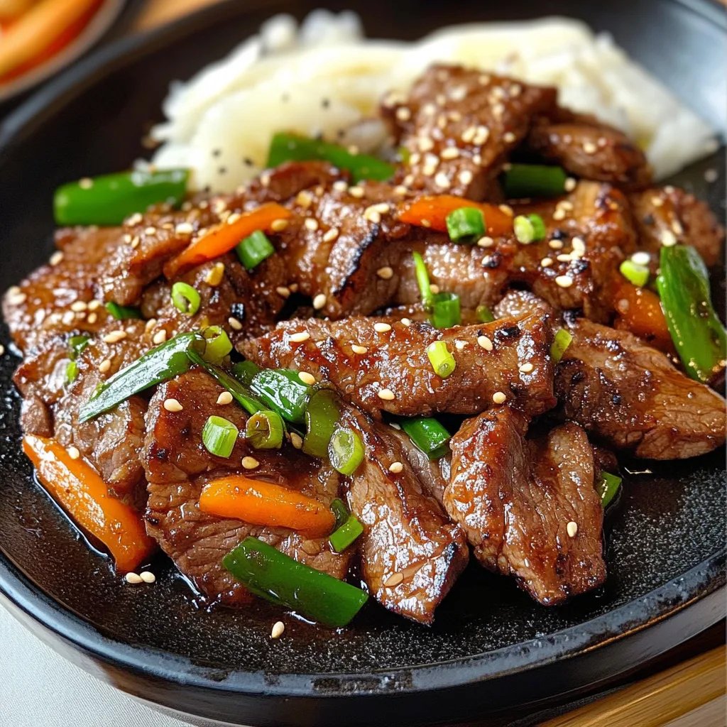 Rindfleisch Bulgogi (Koreanisches BBQ-Rindfleisch)