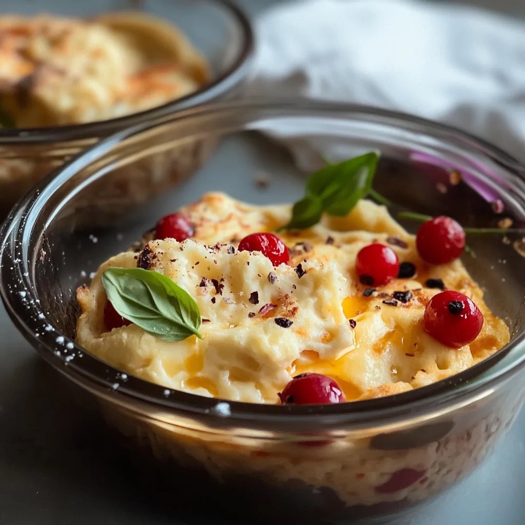 Gebackene Protein-Pfannkuchen-Bowls