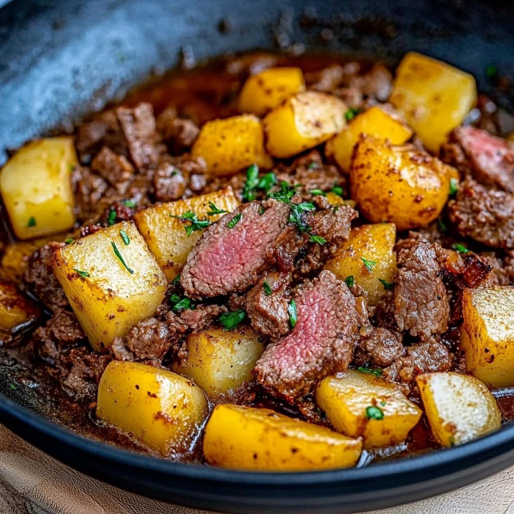 Kartoffelpfanne mit Hackfleisch