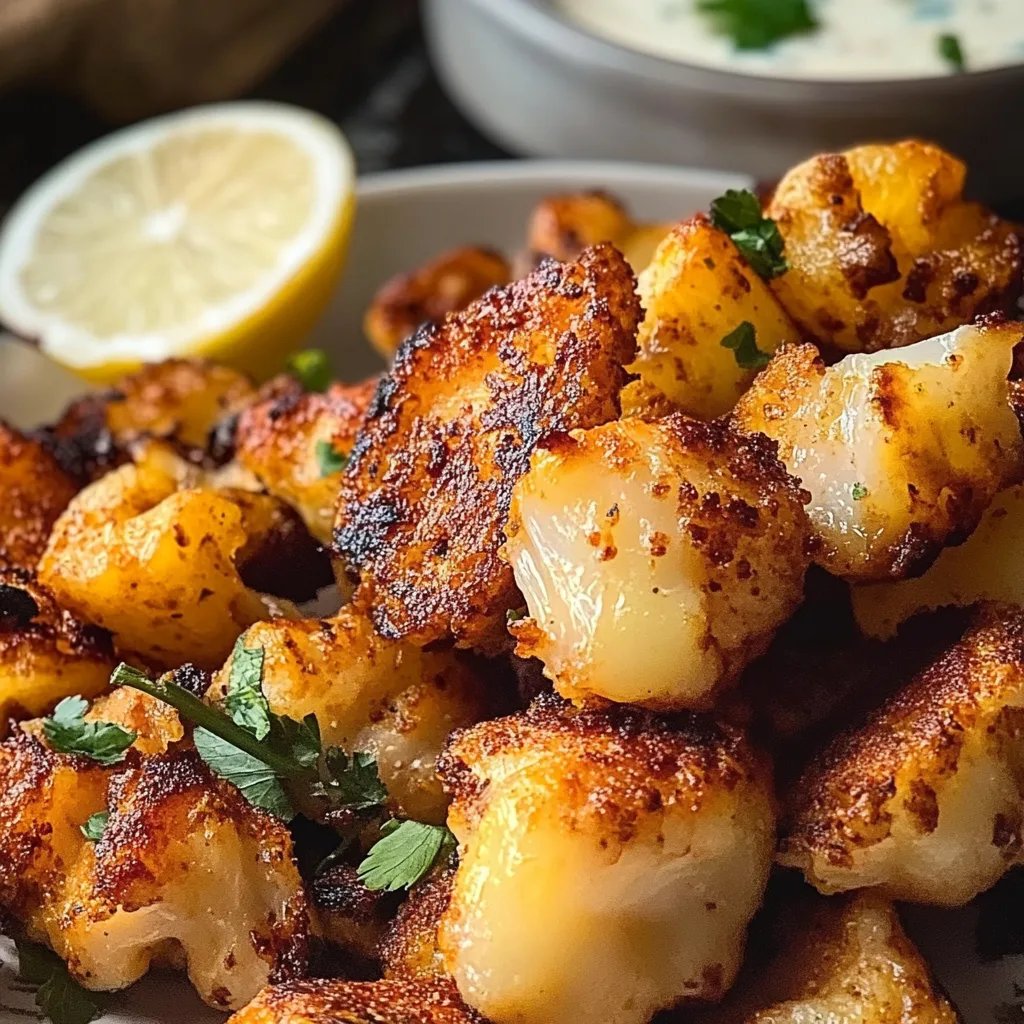 Blumenkohl paniert Bites Snack