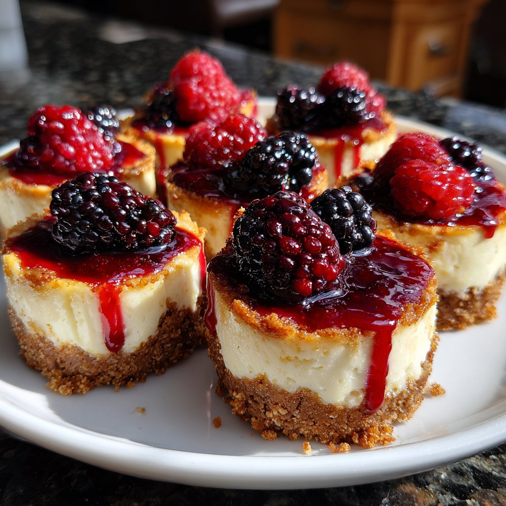 Mini-Cheesecakes mit Beeren