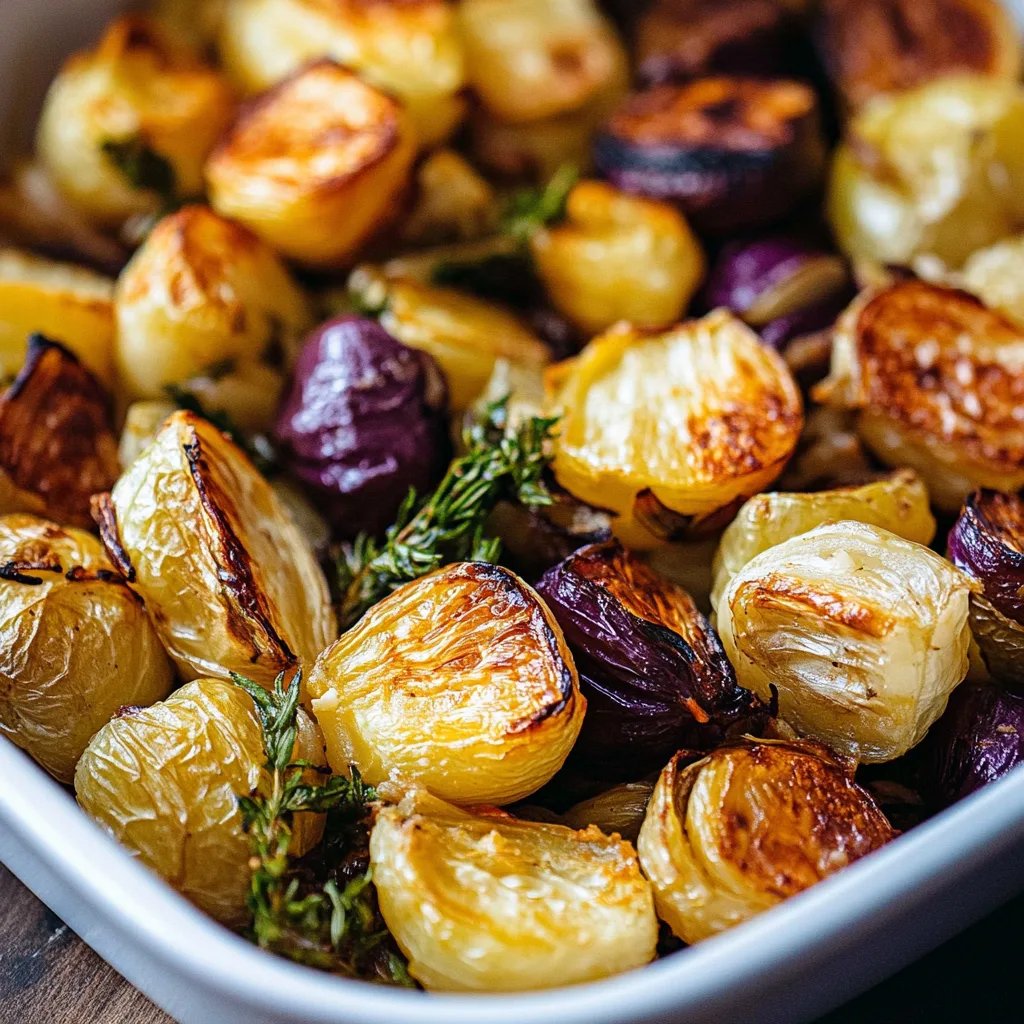 Ofen geröstete Rosenkohl und Süßkartoffeln