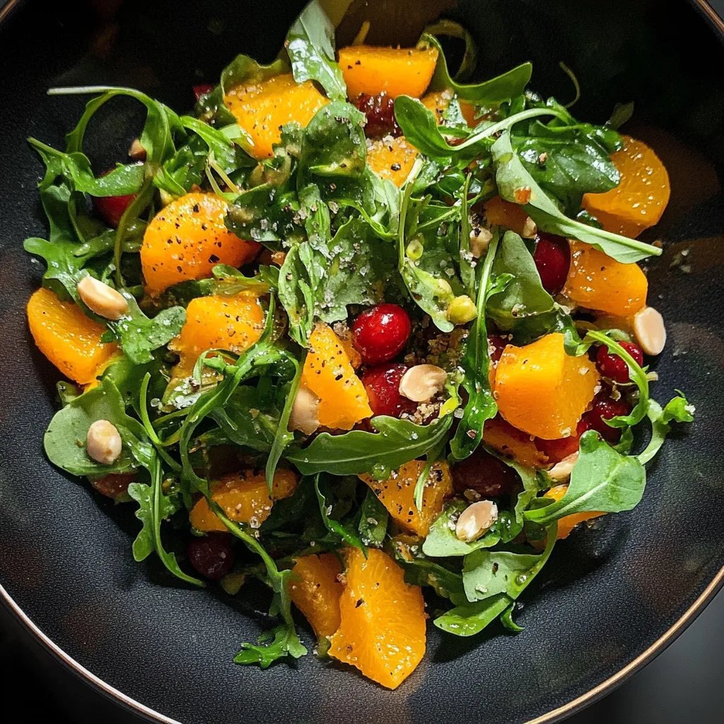 Feldsalat mit Orangen und Pinienkernen