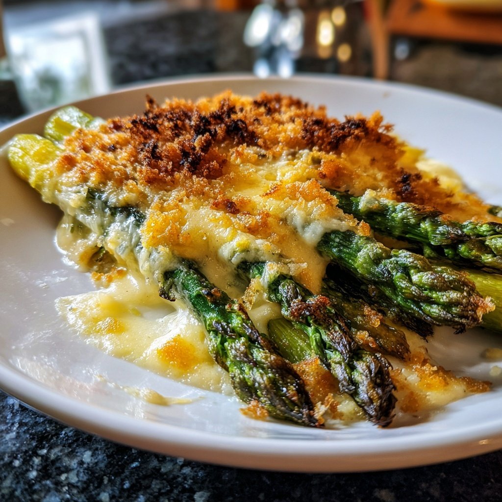 Grüner Spargel Ofengericht