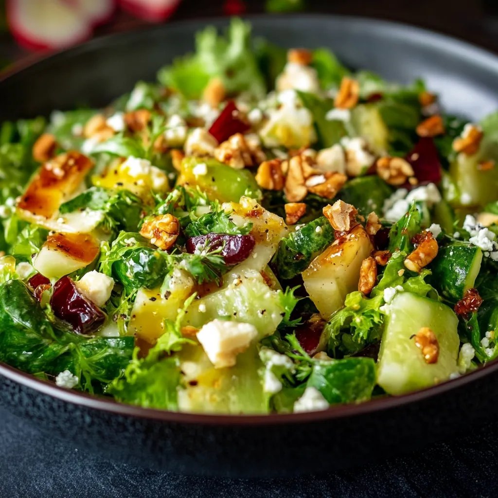 Weihnachtlicher gemischter Salat