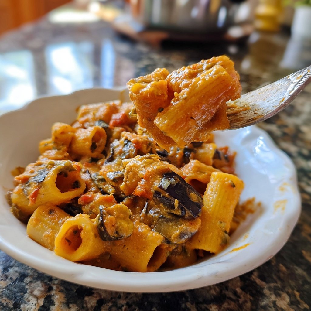 Internationale Küche Italienische Pasta alla Norma