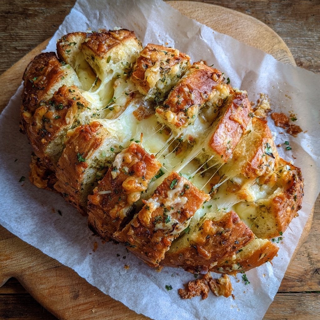 Zupfbrot Mit Knoblauch Und Mozzarella