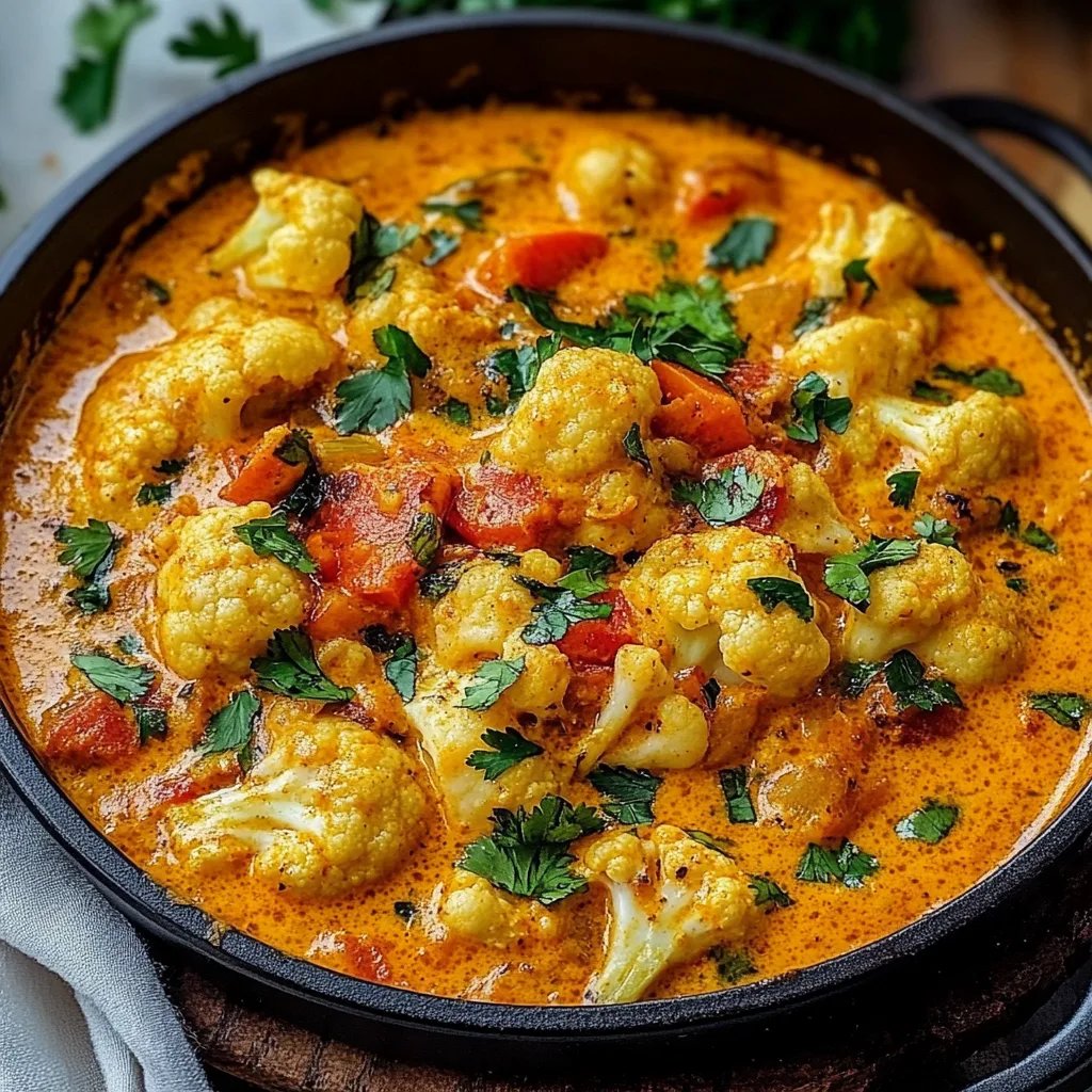 Blumenkohl Curry aus dem Backofen