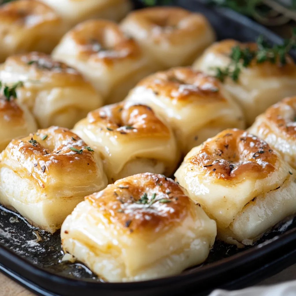 Himmlische Röllchen aus süßem Hefeteig