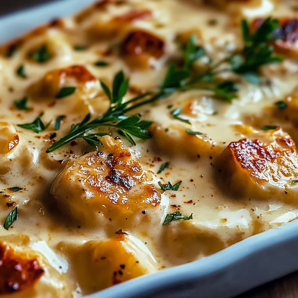 Cremiges Hähnchen mit Reis